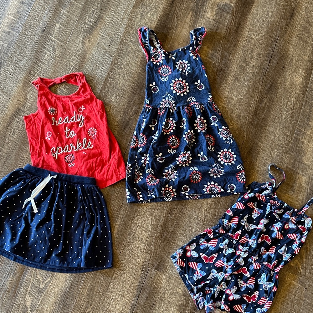Girls patriotic bundle ❤️🤍💙